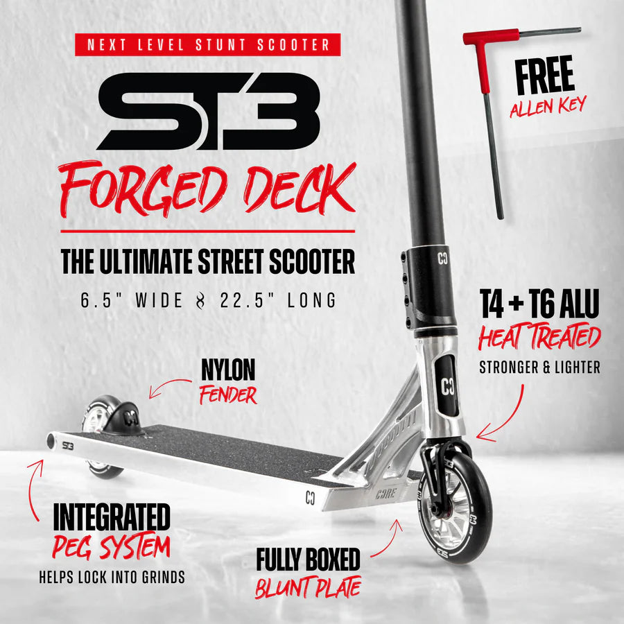 CORE ST3 Complete Stunt Scooter - Polished