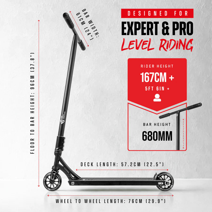 CORE ST3 Complete Stunt Scooter - Black