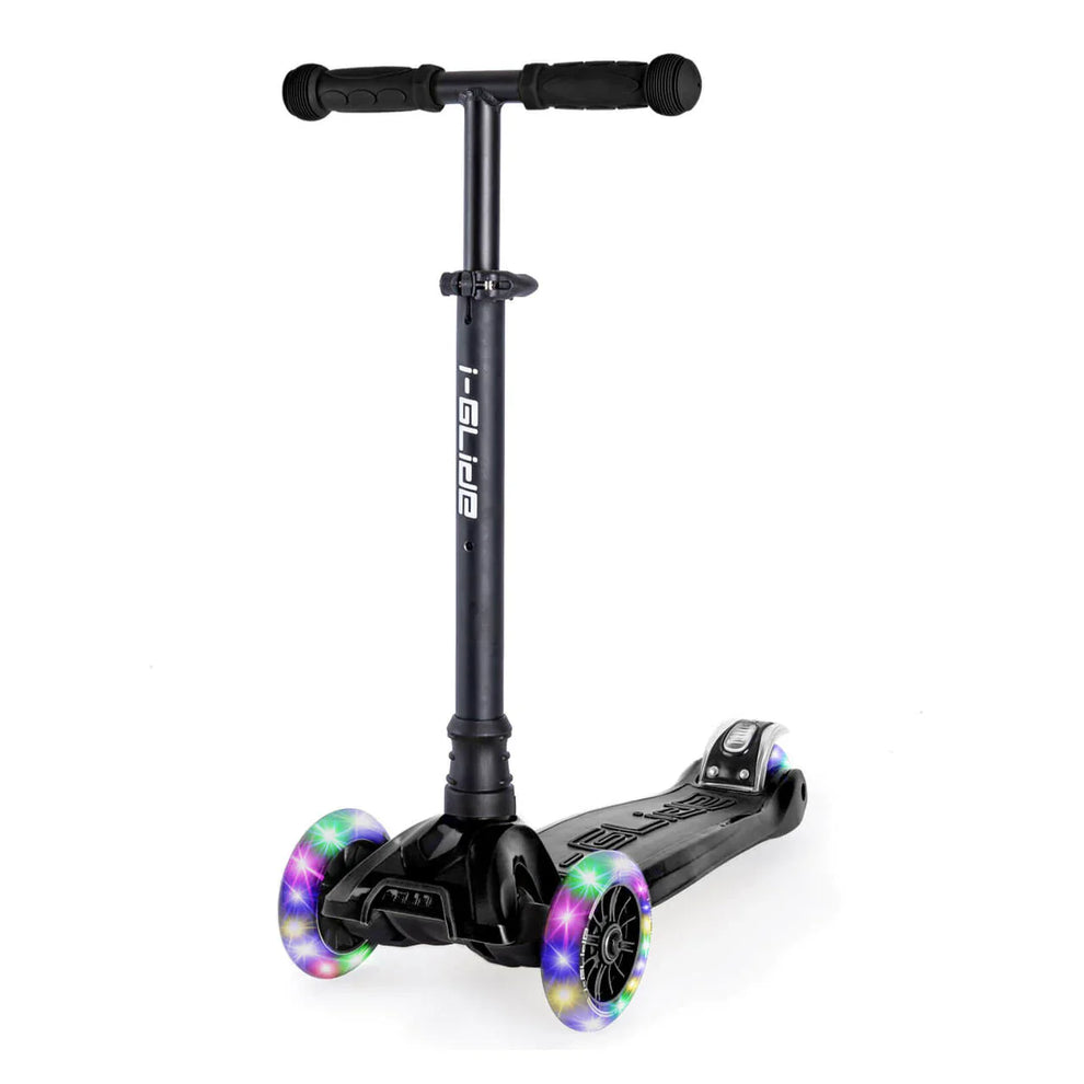 i-Glide 3-Wheel Kids Scooter - Black