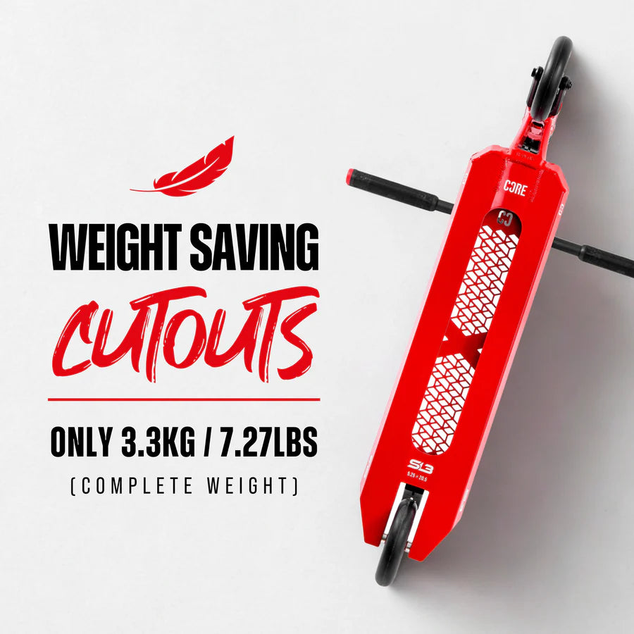CORE SL3 Complete Stunt Scooter - Red/Black