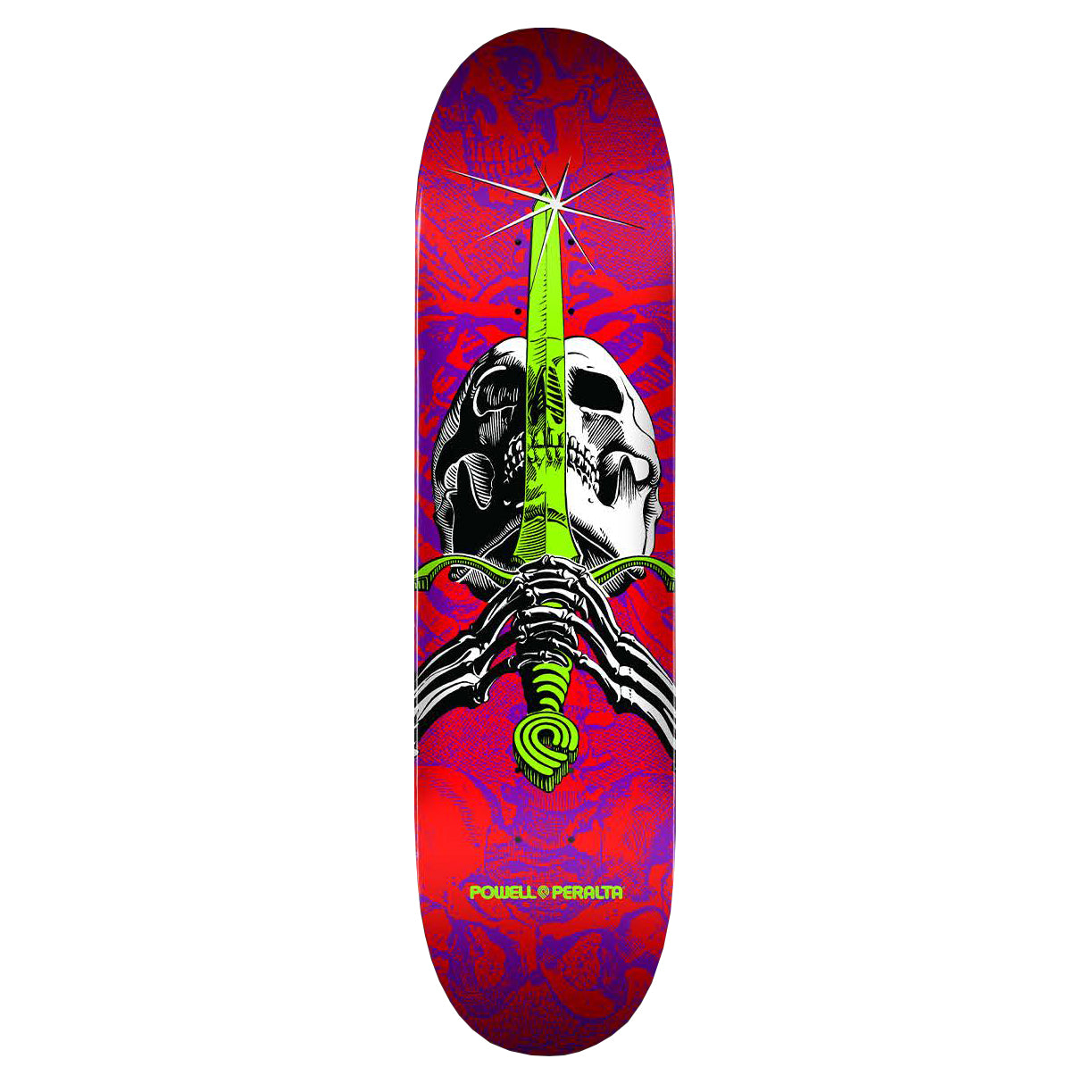 Powell Peralta Skull & Sword • Red / Purple • 8.0" x 31.45"