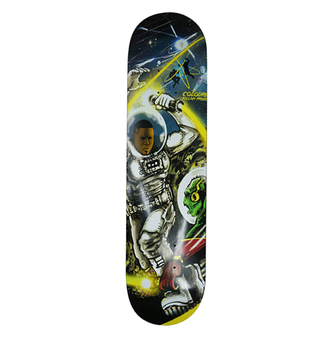 COLOURS SKATEBOARD DECK KILLAH PRIEST PLANET OF THE GODS 8.15"