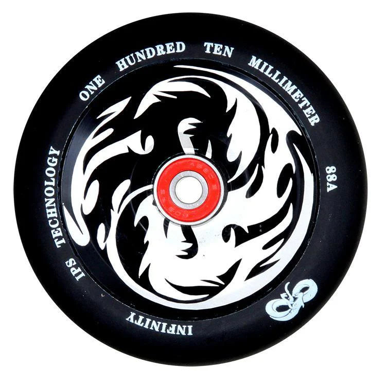 Infinity Yin/Yang 110mm Wheel Black white core x2