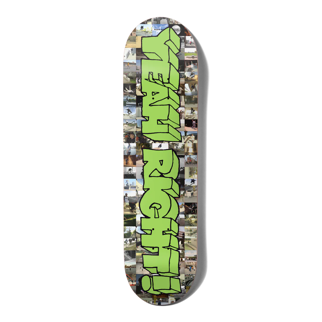 GIRL SKATEBOARD DECK YEAH RIGHT 20 YEAR EDITION LENTICULAR 8.25"