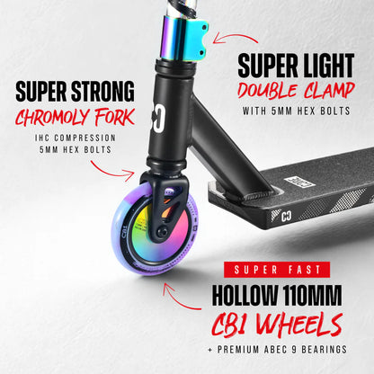 CORE CB1 Beginner Stunt Scooter - Black/Neo
