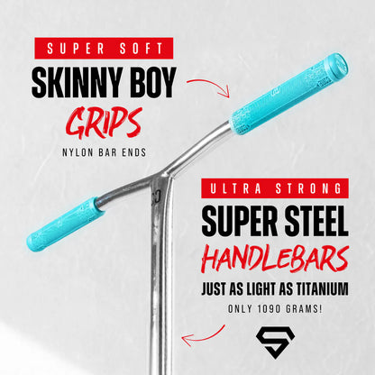 CORE SL3 Complete Stunt Scooter - Chrome/Teal