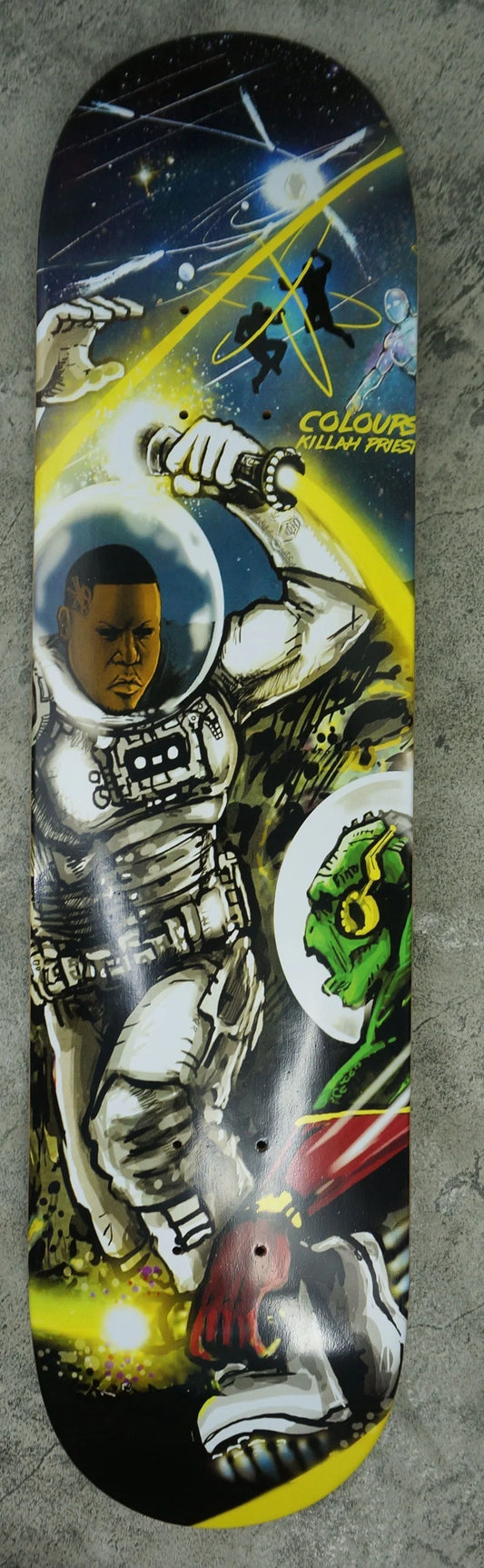 COLOURS SKATEBOARD DECK KILLAH PRIEST PLANET OF THE GODS 8.15"