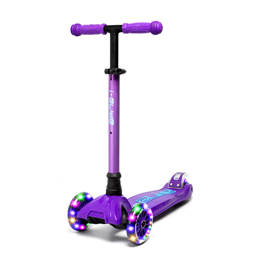 i-Glide 3-Wheel Kids Scooter - Purple/Blue