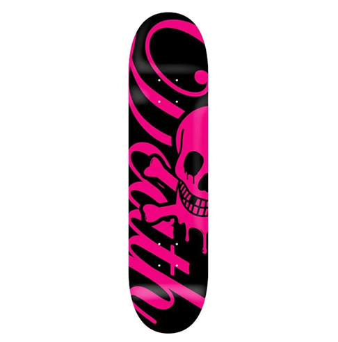 Death Skateboards Script 8.25" Black & Pink