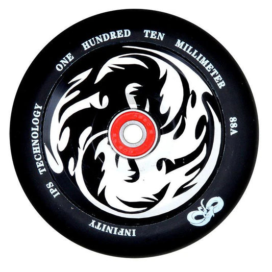 Infinity Yin/Yang 110mm Wheel Black white core x2