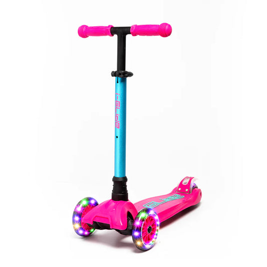i-Glide 3-Wheel Kids Scooter - Pink/Aqua
